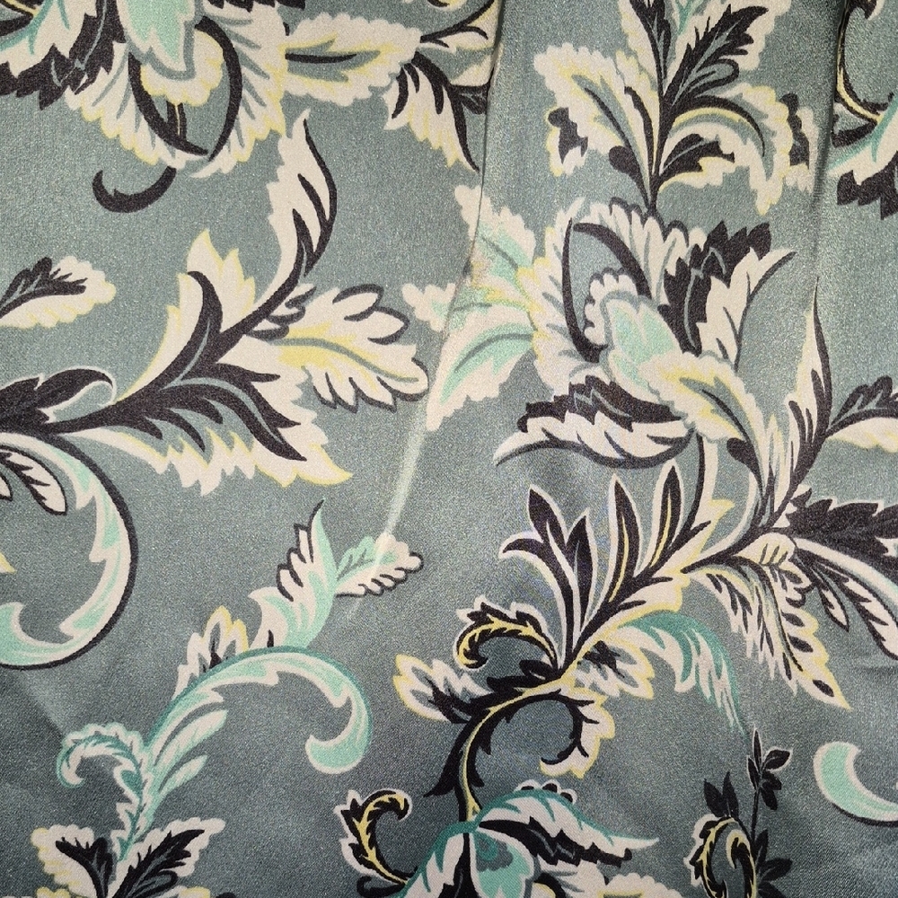 LOFT Mint Green Floral Off-Shoulder Blouse - Picture 7 of 9